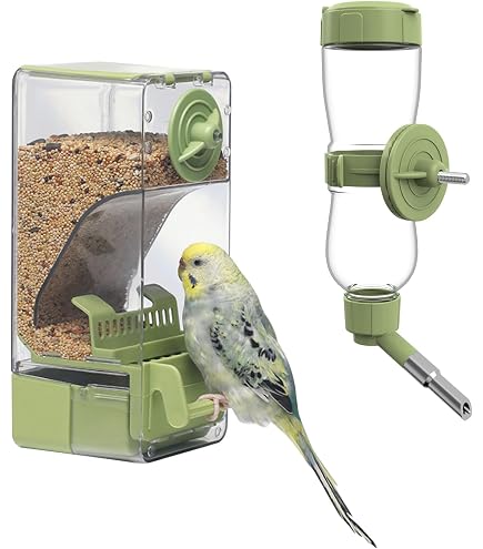 Amazon | 鳥 餌入れ 水入れ インコ 自動給餌器 給水器 ケージ取り付け